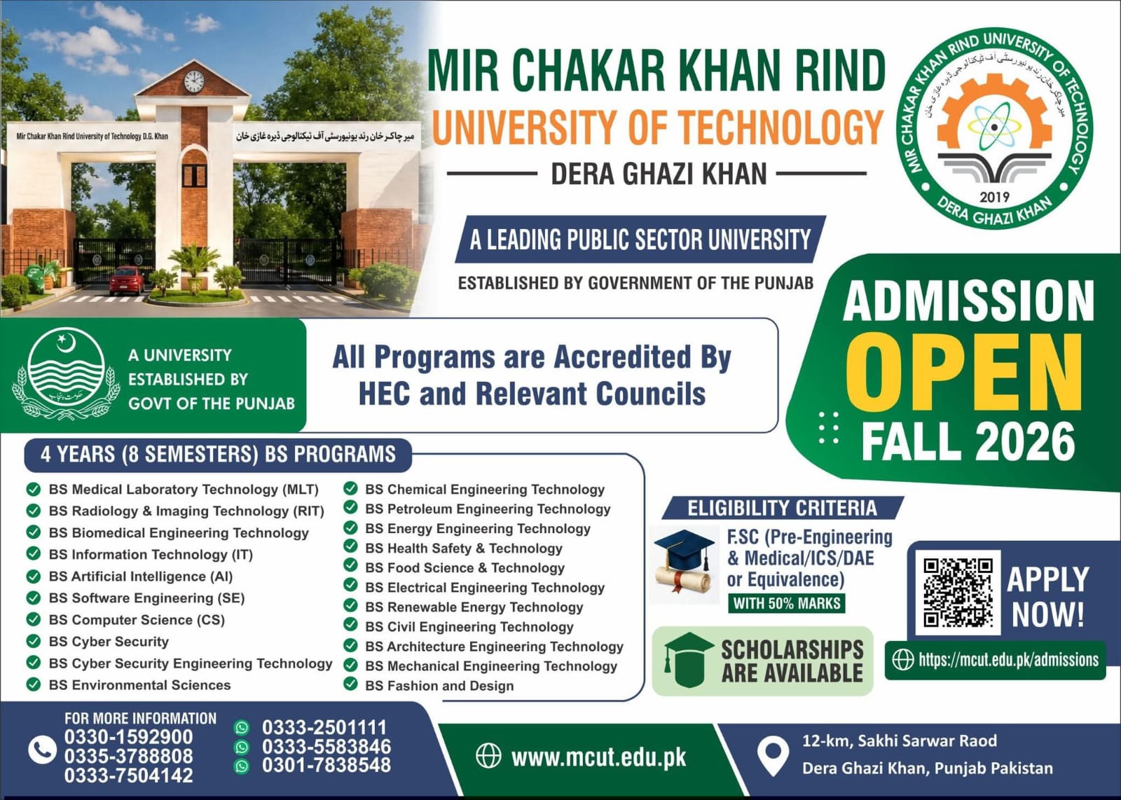Admission Popup